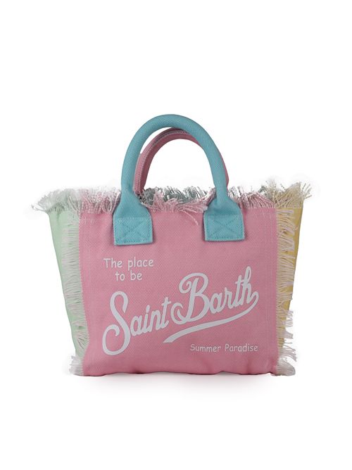 Borsa Colette Small in tela di cotone con patch multicolore Mc2 Saint Barth | COLETTE ACC. CANVAS SMALL04120H CB2937